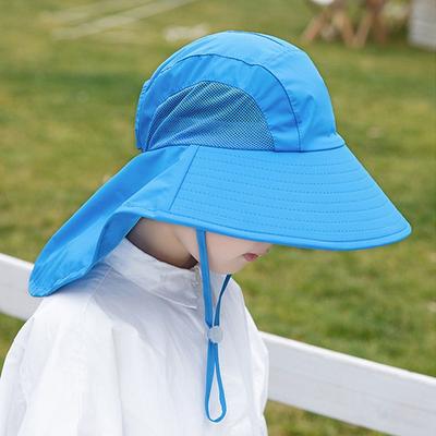 Dětské letní klobouky kbelíkové UV ochrana Outdoorový plážový sluneční klobouk Chlapec Dívka Kšiltovka Nastavitelný klobouk se širokou krempou