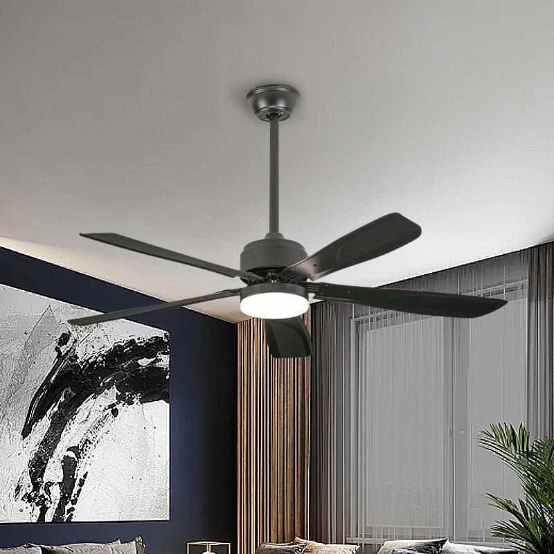2026 Silent Smart Ceiling Fan Light with Pure Copper Motor and Frequency Conversion for Restaurants