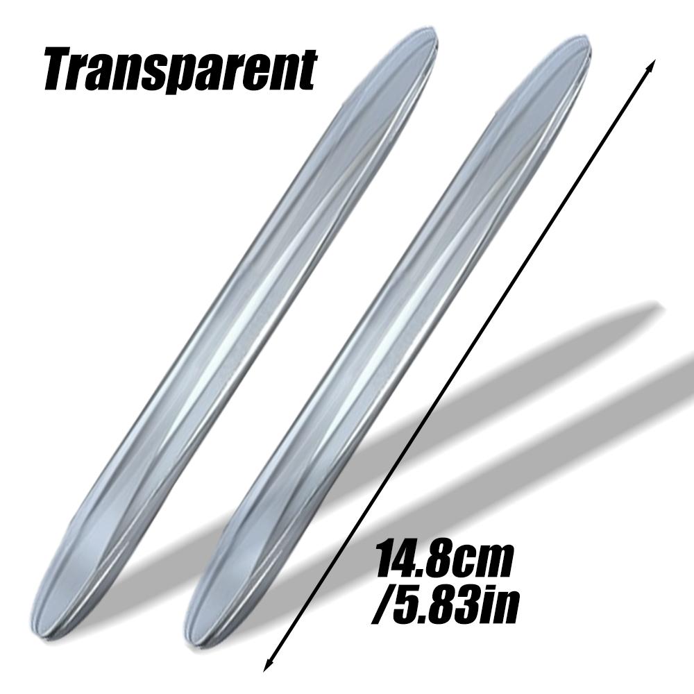 

2 шт., противоударные полосы для дверей автомобиля, защитные полосы для бампера автомобиля, защита от царапин, силиконовые водонепроницаемые самоклеящиеся наклейки для автомобиля