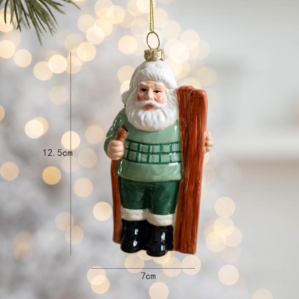 1 Stück Alter Mann Auto Bär Anhänger Weihnachtsbaum Dekoration Anhänger Weihnachtsbaumschmuck Weihnachtsdekoration Kleines Geschenk