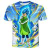 2024 Letní tričko pro kluky Dragon Ball Z 3D potisk Goku Pánská Harajuku móda Krátký rukáv Ležérní top