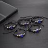 Bracciale Luminoso 12 Costellazioni per Uomo Multistrato Intreccio in Pelle Segni Zodiacali Braccialetti Toro Cancro Scorpione Gioielli Regalo