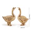 12 Pcs Poultry Animal Figures Simulation Model Golden Figurine Statue Chicken DuckGoose Cattle Educational Toys