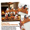 Halloween Photo Frame Frame, Wooden Desktop Picture Holder for Spooky Party Decoration Supplies And Festive Home Decor, Vintage Tabletop Ornament