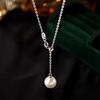 2024 Luxurious Pearl Clavicle Choker: 925 Sterling Silver Necklace for Women
