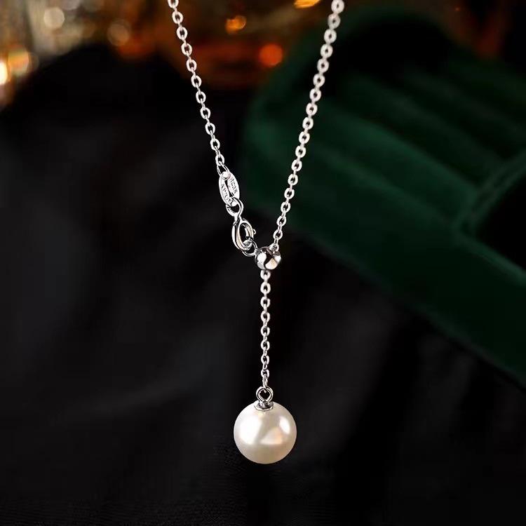 2024 Luxurious Pearl Clavicle Choker: 925 Sterling Silver Necklace for Women