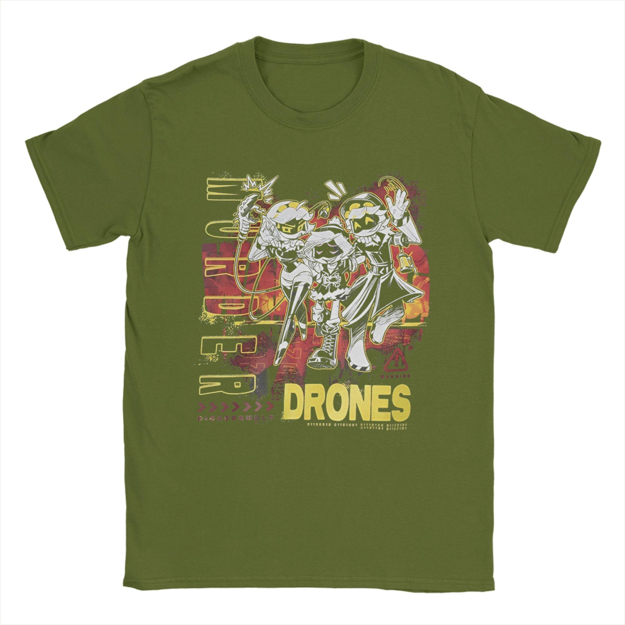 

Men s T-Shirt Murder Drones Cartoon Novelty 100% Cotton Tees Short Sleeve T Shirt O Neck Clothes Plus Size 4XL