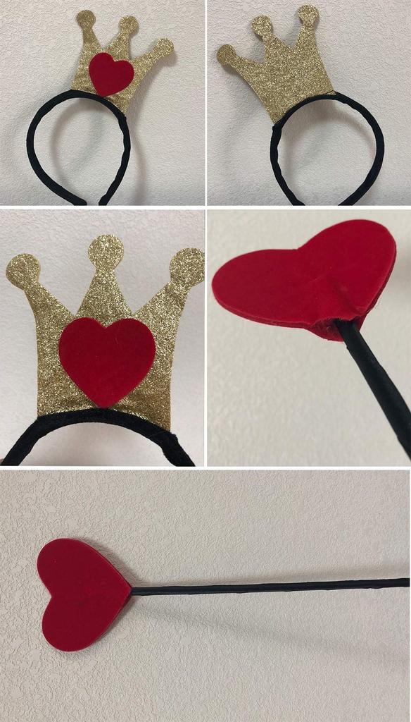 Alice in Wonderland Queen Fairy Tale Halloween Costume Height [cnstone] Children's Dress, Dress, Red, Girls' (Size 8T, 125-135cm)