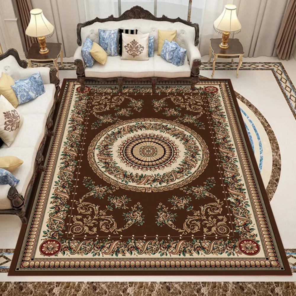 

European Retro Carpet Luxury Large Area Rug for Living Room Bedroom NonSlip Washable Floor Mat Classic Style Home Decor Rug 40x60cm