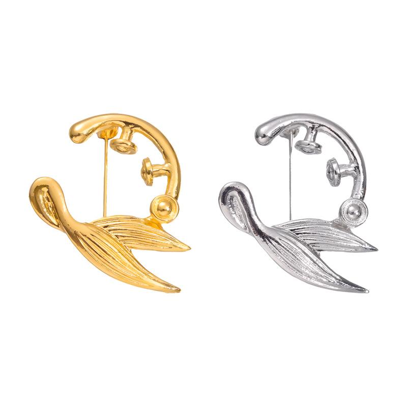 Anime Japanese Modern Inspired Mermaid Tail Brooch Highquality Metal Pin Perfect For Occasion Any
