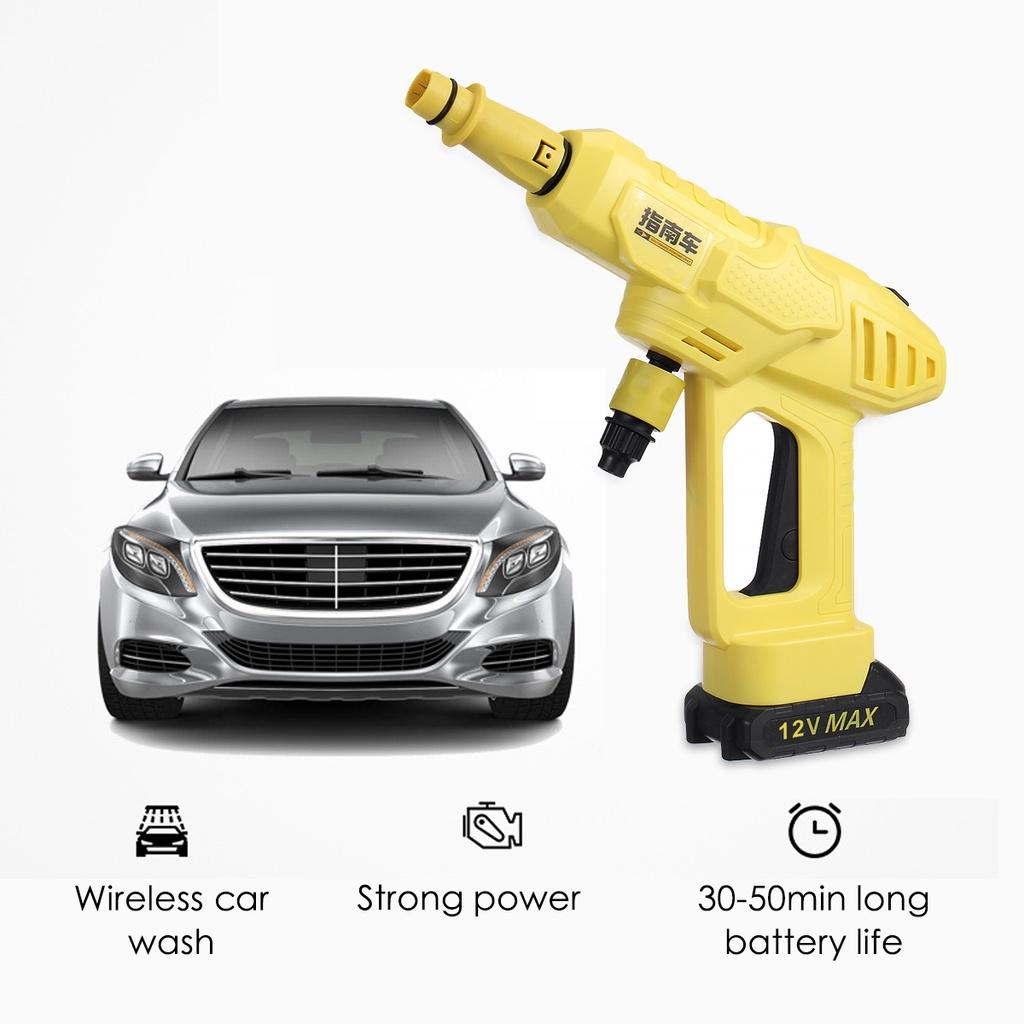 800W Handheld Auto Spray Powerful Car Washer Cordless High Pressure Car Washer Guns Garden Water Jet Foam Generator 2 Battery 24V