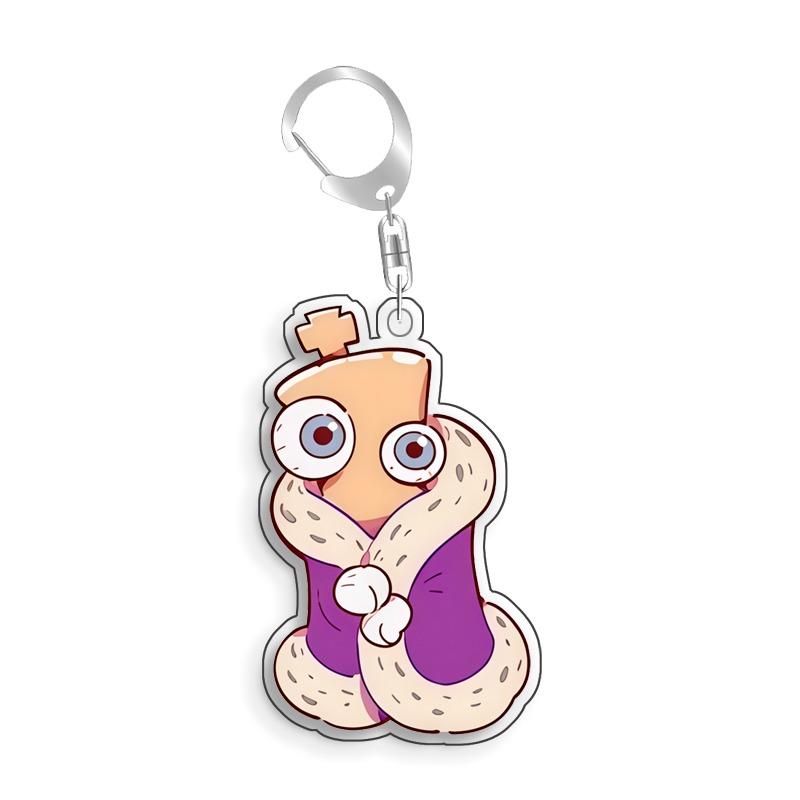For The Amazing Digital Circus Kinger Gangle Kanfmo Zooble Acrylic Selfmade Cute Cartoon Anime Keychain Pendant Toy Gift 5cm