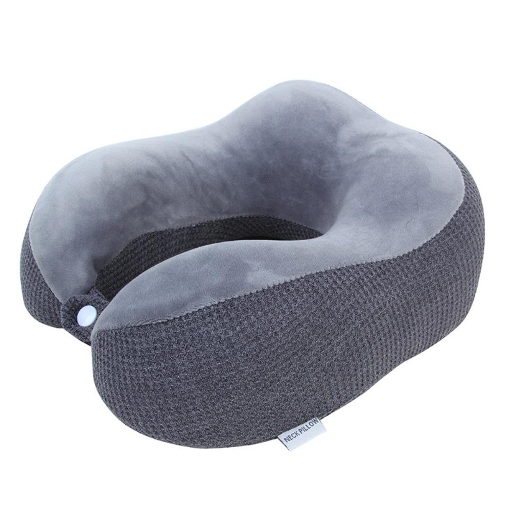 Slow Rebound U-shaped Pillow Soft Neck Support Durable Travel Pillow  Car