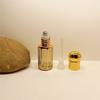 3/6/12Ml Essential Oil Roller Bottle Gold Dropper Perfume Bottles Travel Refillable Roll On Glass Luxury Empty Container