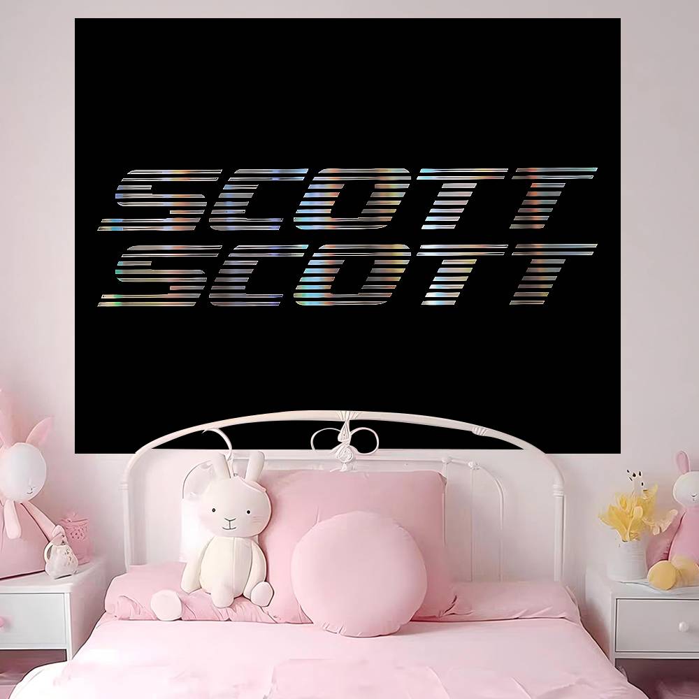 SScott Bike Logo Tapestry Art Printing Art Science Fiction Room Home Decor Wall Art Decor