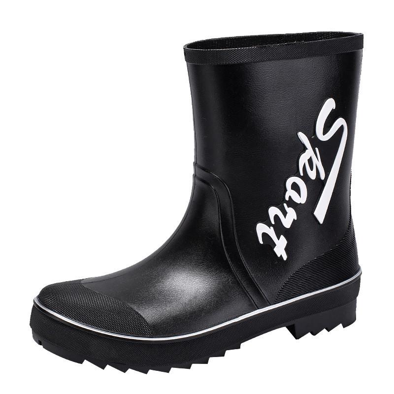 

Британские средние резиновые сапоги мужские флисовые теплые непромокаемые сапоги для кухни, мойки автомобиля, нескользящие сапоги для рыбалки, работы, воды 40