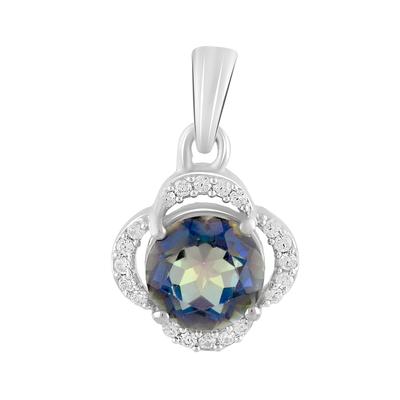 Silver Pendant with Mystic Topaz 2.18ct (2118541)