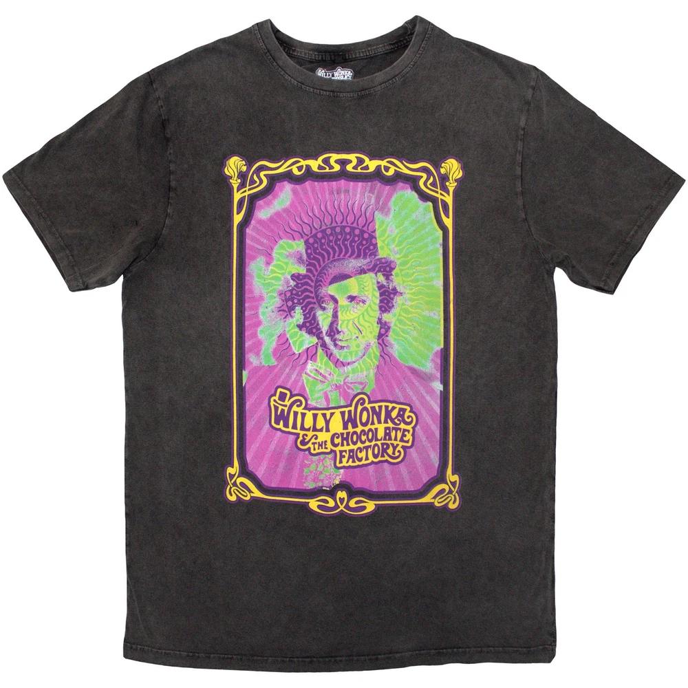 Willy Wonka Psych Poster Tee Tshirt Unisexs L