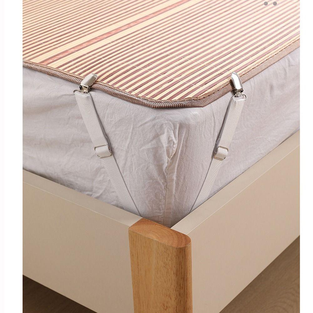 2/4Pcs Non-Slip Fastener Bed Sheet Holder Clips Keep Sheets Tight Elastic Gripper Holder Bedroom
