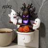 Scary Halloween Ornament Night Light Plug-in Resin Seesaw Ghost And Dead Tree Light Lamp Waterproof Spooky Decor for Bedroom Party Decoration