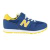New Balance YV373 Strap Size Athletic School YV373PK2 Kids' Sneakers, Shoes, Blue/Yellow, 18.5cm, Boys' Shoes, Shoes,