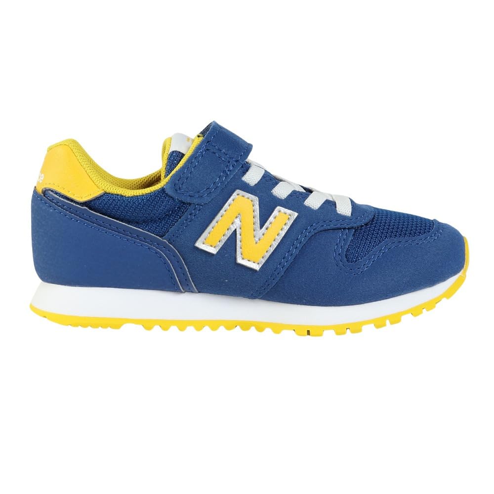 New Balance YV373 Strap Size Athletic School YV373PK2 Kids' Sneakers, Shoes, Blue/Yellow, 18.5cm, Boys' Shoes, Shoes,