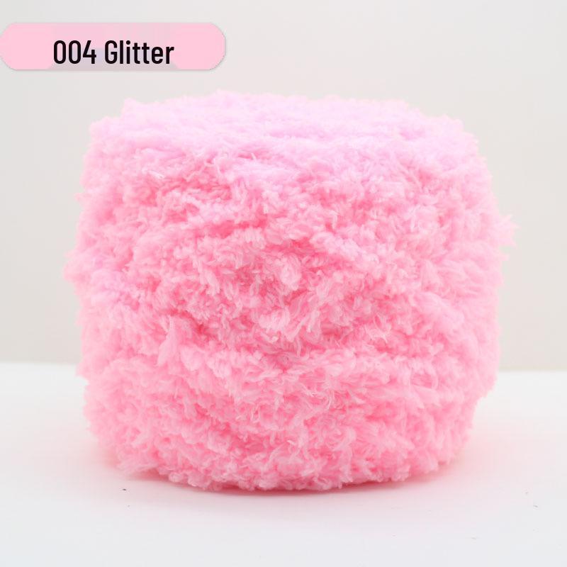 Medium-Thick Three-Strand Coral Velvet Ice Silk Plush Yarn for Hand-Knitted Baby Scarves & Vests