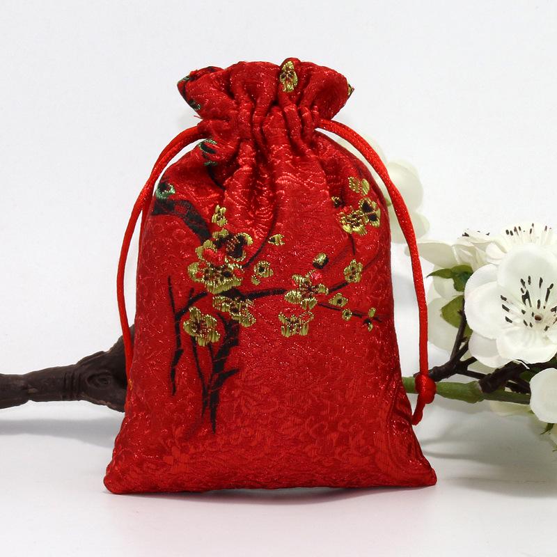 

Brocade Drawstring Jewelry and Candy Pouch Sachet 10*14 cm (Empty)