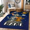 Looney Wild Fierce Taz Personalized Name Floor Rug Office Rug Suitable for Decorate Room Kitchen Outdoor Hallway Anti-slip Rug Office Home Decor