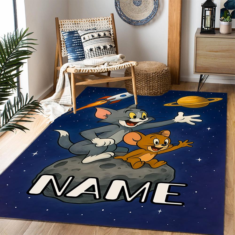 Looney Wild Fierce Taz Personalized Name Floor Rug Office Rug Suitable for Decorate Room Kitchen Outdoor Hallway Anti-slip Rug Office Home Decor