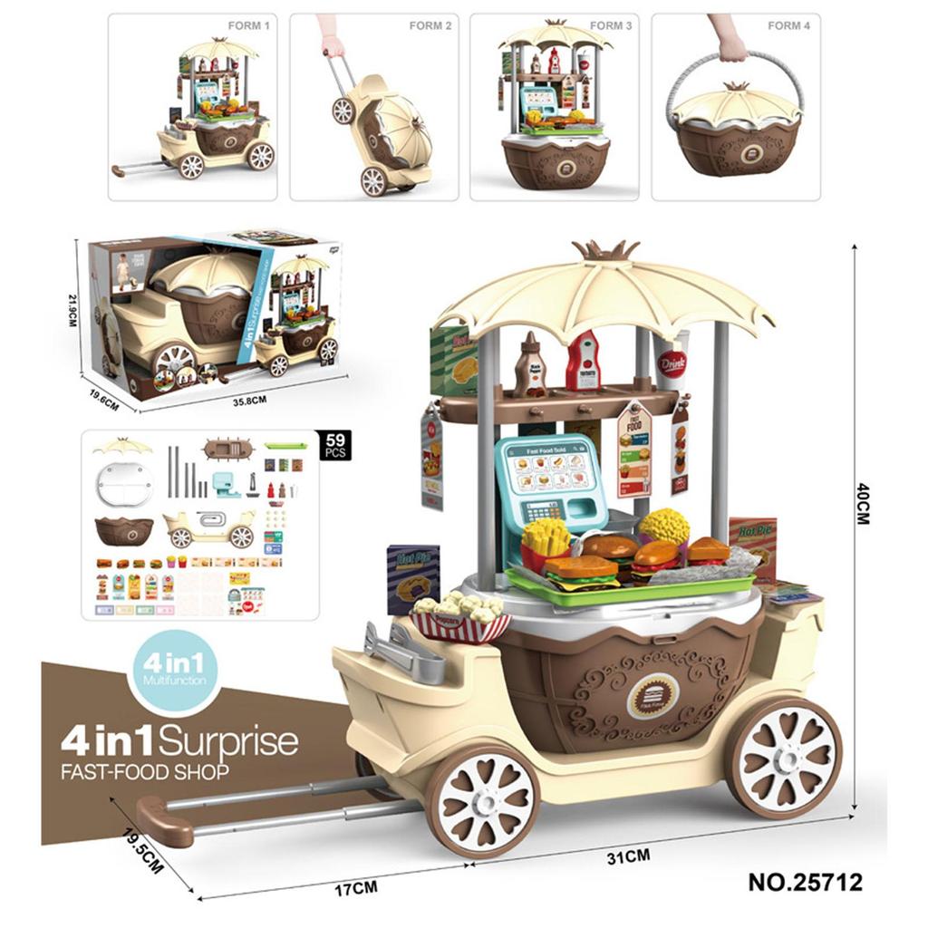 Çocuklar İçin Mini Dondurma Oyuncakları - 65 Parça Set