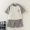 2Pcs/Set Infant Baby Toddler Summer Assorted Colors Boys Girls Short Sleeved Shorts Set Outdoor Round Collar Shirt Fashionable