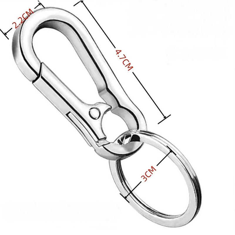 Metall Karabiner Clip Schlüsselanhänger Karabiner Form Schlüsselanhänger Schlüsselanhänger Ring Clip Halter Organizer für Zuhause Auto Schlüssel Schlüssel Finder Damen Herren
