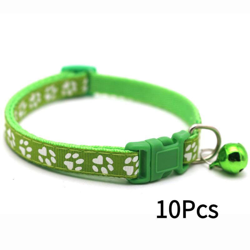 Haustier Patch Halsband Hund Katze Halsband Einzelner Pfotenabdruck Glockenhalsband Katze Schnalle Halsband Heiß verkaufendes Halsband