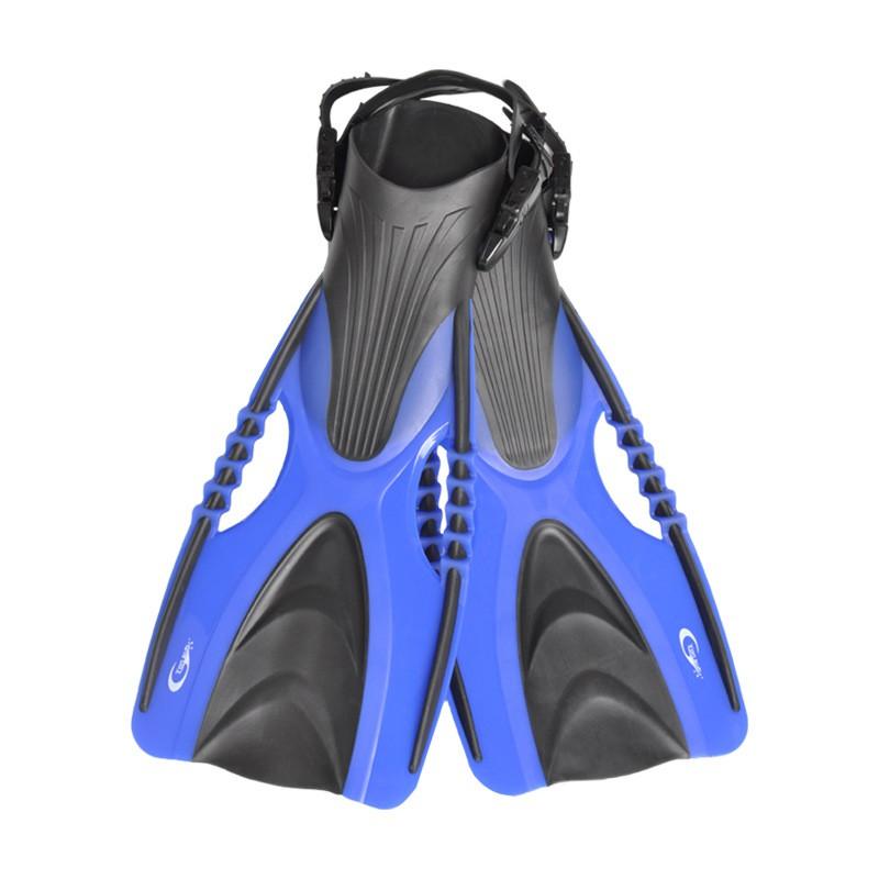 Adjustable Medium-Length Swim Fins Snorkeling Diving Freestyle Breaststroke Unisex Silicone Footwear
