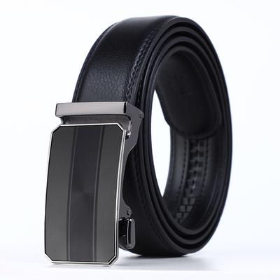 New Men's Belt Trendy Automatic Buckle Cowhide Belt Business Casual Young and Middle Aged Belt Men Belt Men