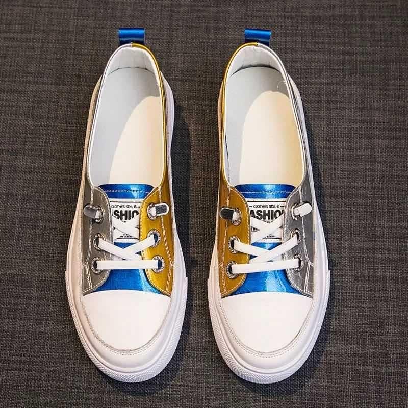 

МОДНАЯ популярная кожаная удобная женская обувь, женские весенние новинки 2024 года, лоскутные туфли на плоской подошве с открытым носком, повседневные кроссовки, летние туфли на плоской подошве