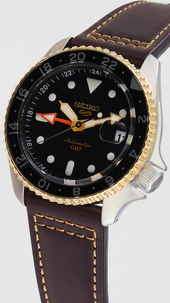 SEIKO 5 Sports SKX GMT Automatic Black Dial Watch SSK036 Men's