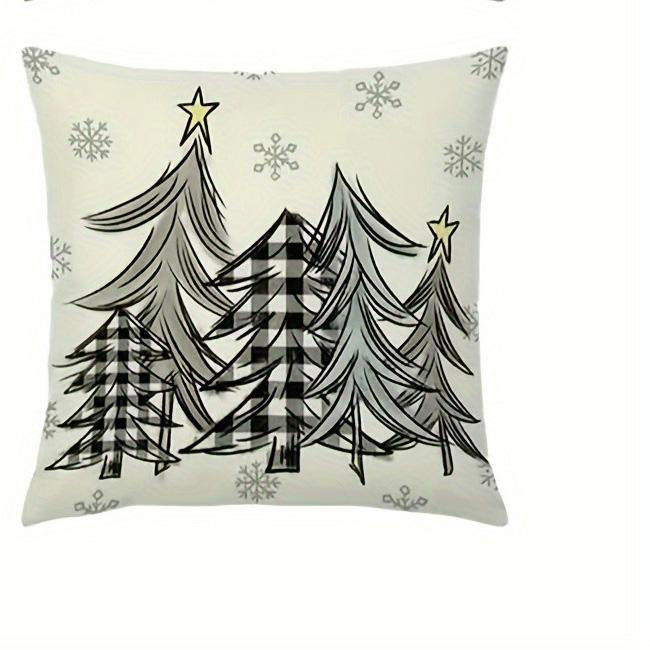 

Праздничные наволочки на рождественскую и зимнюю тематику: Гномы, Деревья и Уютные Текстовые Дизайны! Новогоднее украшение дома 16x16Inch