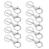 10Pcs Key Chain Plating Non Fading Simple Keychain Bag Buckle Lobster Clasp Hook(Antique Brass )
