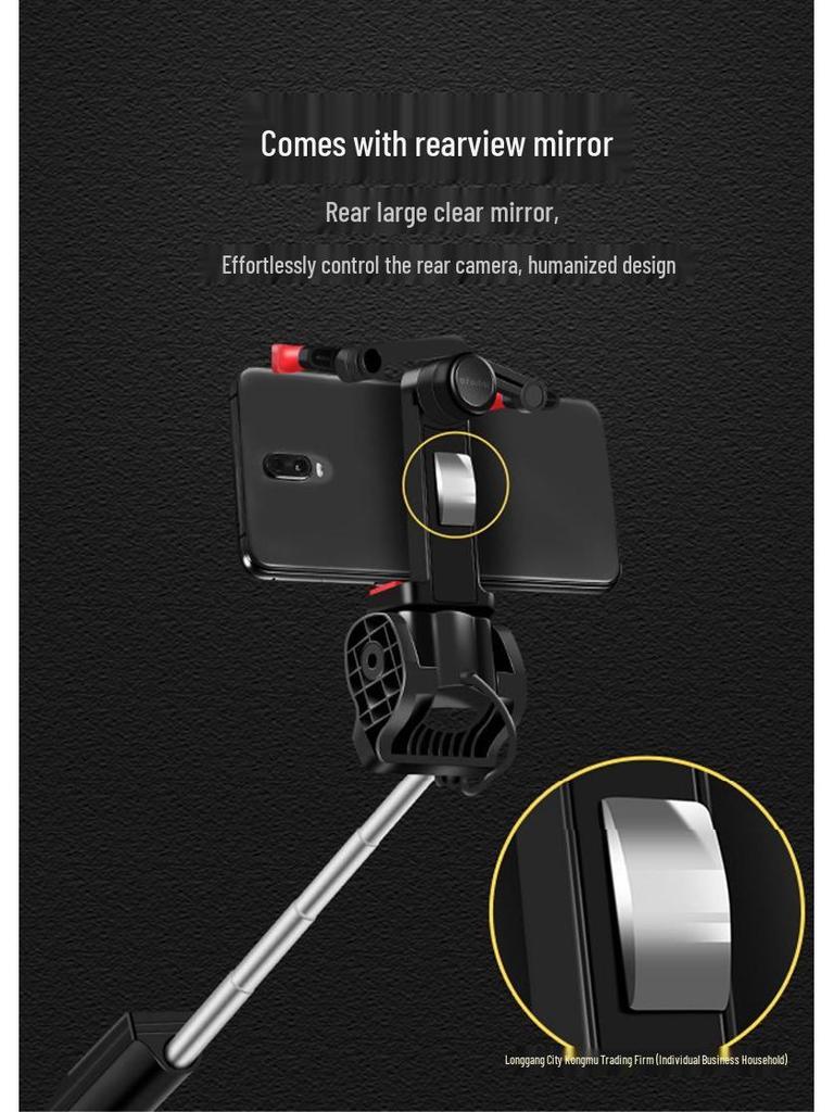 360° Rotating Bluetooth Selfie Stick & Live Streaming Stand