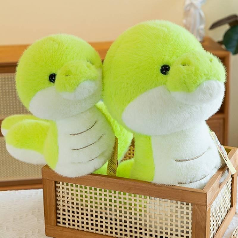 Adorable Plush Green Snake Doll Cotton Stuffed Animal Soft Cuddly Toy 100cm