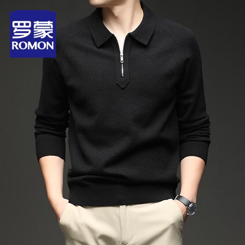 

Romons Men s Half-Zip Knit Sweater XL