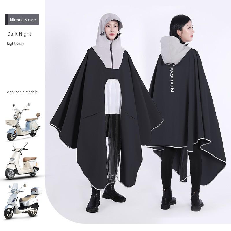 Raincoat for Electric Scooters, Women's Single-Person Riding Transparent Rain Poncho for Electric Motorcycles, Men's Outerwear, Specially Designed