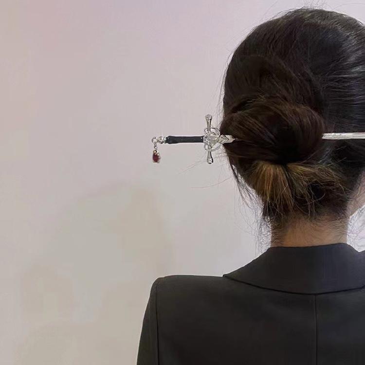 Sword Hairpins Handmade Carved Hair Sticks for Women Chinese Hair Chopsticks