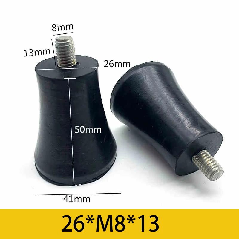 10Pcs Rubber Adjustable Feet Pad With Screw M6 M8 M10 Table Chair Balck Leveling Foot Pad Furniture Leg Anti-shock Protection