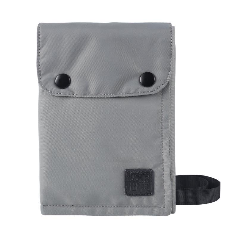 Weiqiang Waterproof Travel Document & Passport Holder, Neck-Hanging Nylon Pouch for Coins/Phone