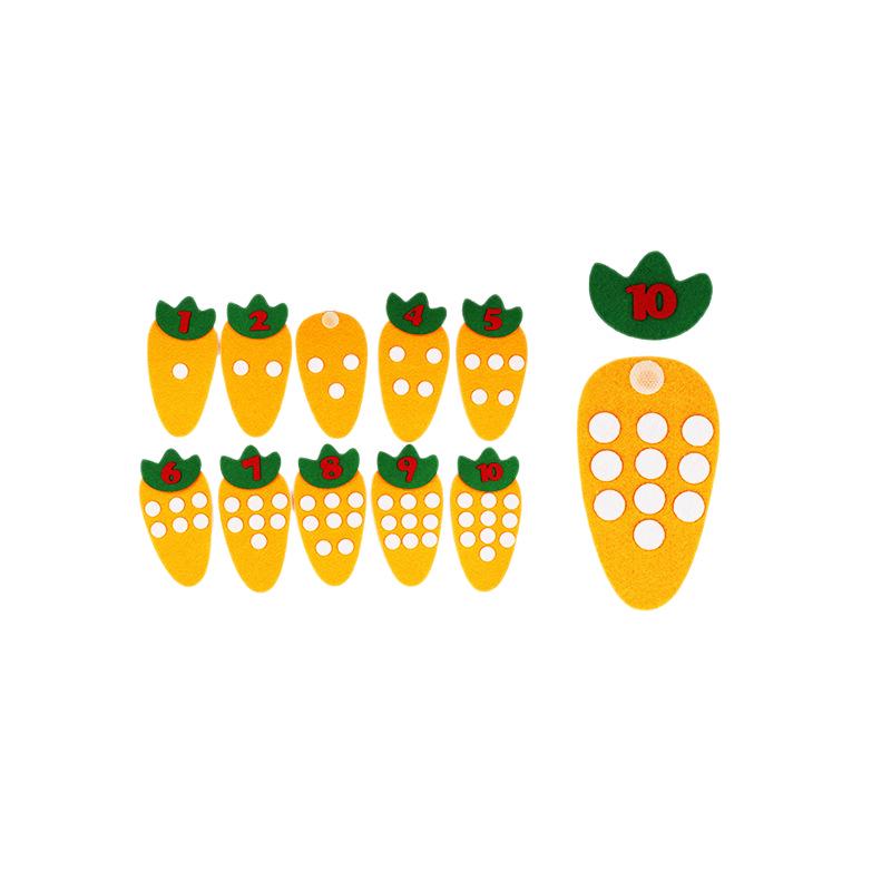 Colț de grădiniță DIY: Materiale Didactice Puzzle Numere din Pâslă