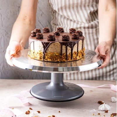 Patera Obrotowa Do Ciast Tortu Babeczek 25,5cm KLAUSBERG KB-7771