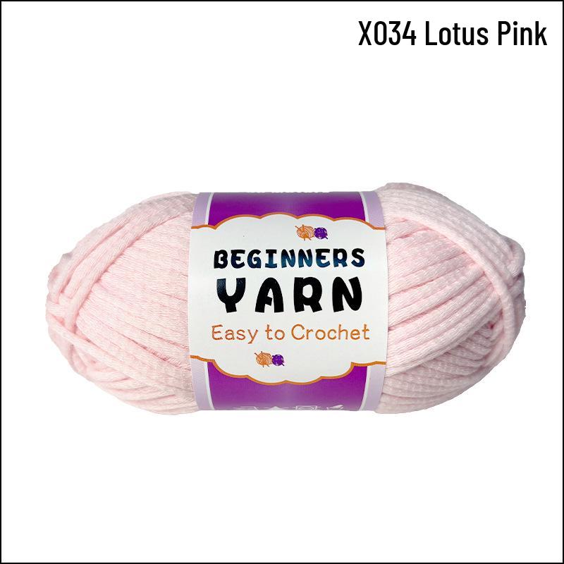 Genuine Cotton Yarn Ball 2.2s, Beginner-Friendly, 2mm Core-Filled for DIY Knitting, 50g